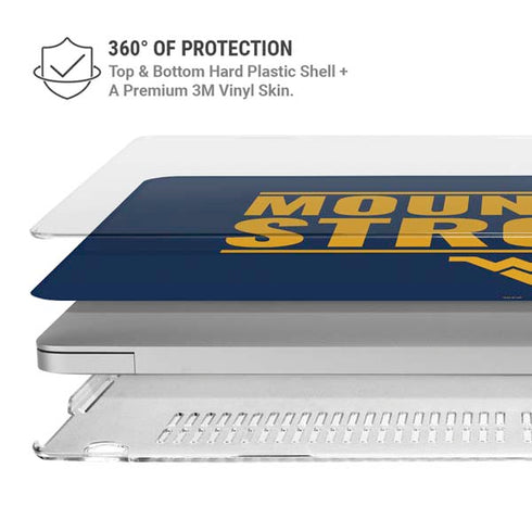 West Virginia University Yellow MacBook Air 15in (2023-2025) Case plus Skin